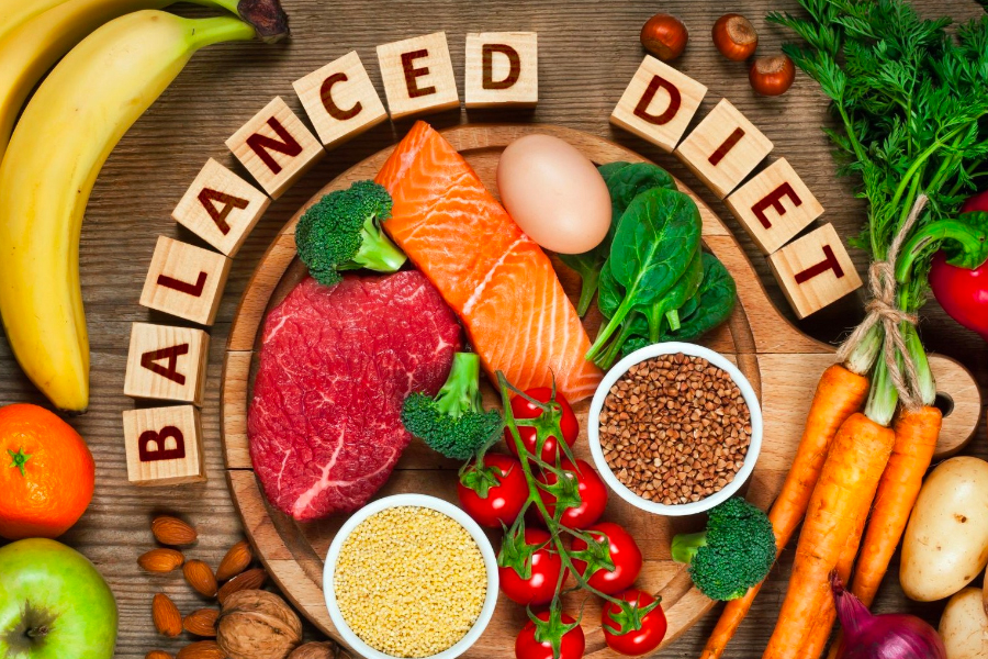 A well balanced diet and its many health benefits